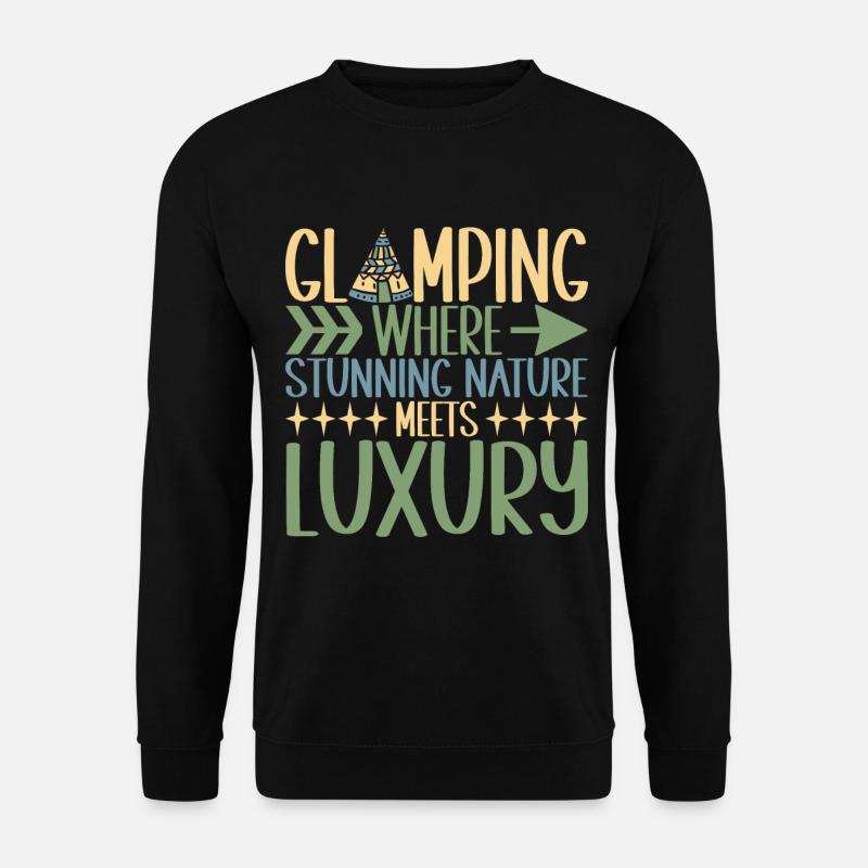 Glamping Glamper - Unisex Pullover - Schwarz