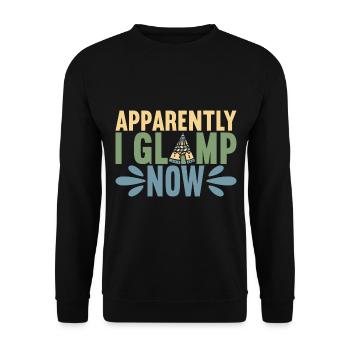Glamping Glamper - Unisex Pullover - Schwarz - Vorne - Alina (178cm) & Michal (187cm)