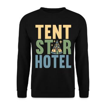 Glamping Glamper - Unisex Pullover - Schwarz - Vorne - Alina (178cm) & Michal (187cm)