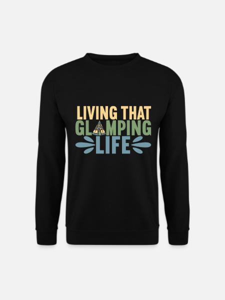 Glamping Glamper - Unisex Pullover - Schwarz