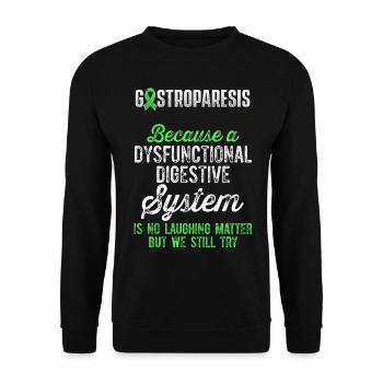 Guerrier de la sensibilisation à la gastroparésie Survivant - Sweat-shirt Unisexe - noir - Devant - Alina (178cm) & Michal (187cm)
