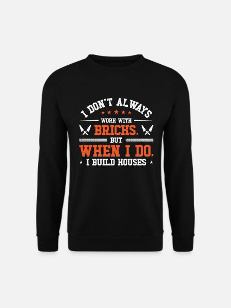Bricklayer Brick Mason Masonry - Unisex Sweatshirt - black