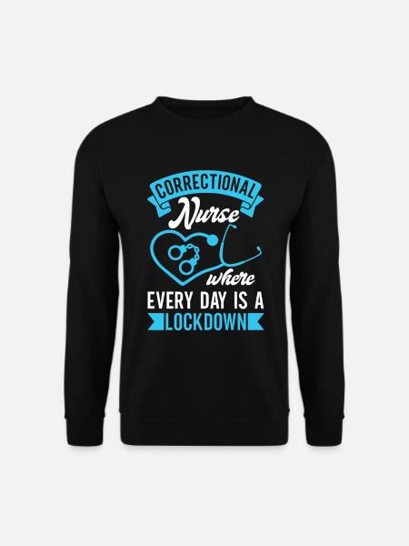 Justizvollzugsschwester Krankenpflege - Unisex Pullover - Schwarz