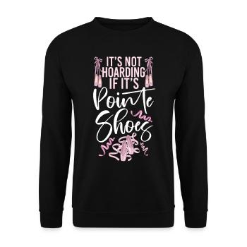 Ballet Dancer Dance Girl Ballerina - Unisex Sweatshirt - black - Front - Alina (178cm) & Michal (187cm)