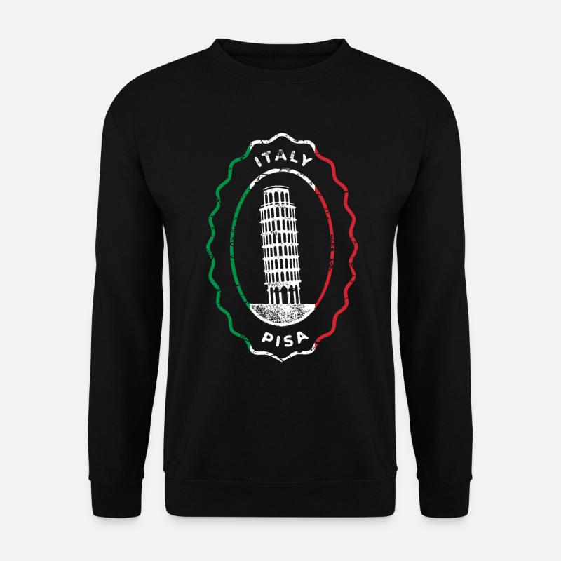 Italy Pisa Italien Der Schiefe Turm Von Pisa Rom - Unisex Pullover - Schwarz