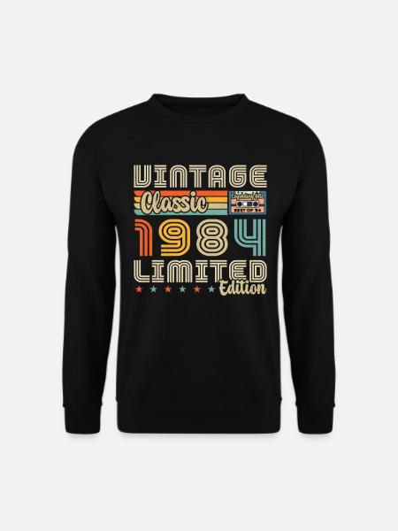 Jahrgang Jahrgang 1984 Geburtstagsgeschenk - Unisex Pullover - Schwarz