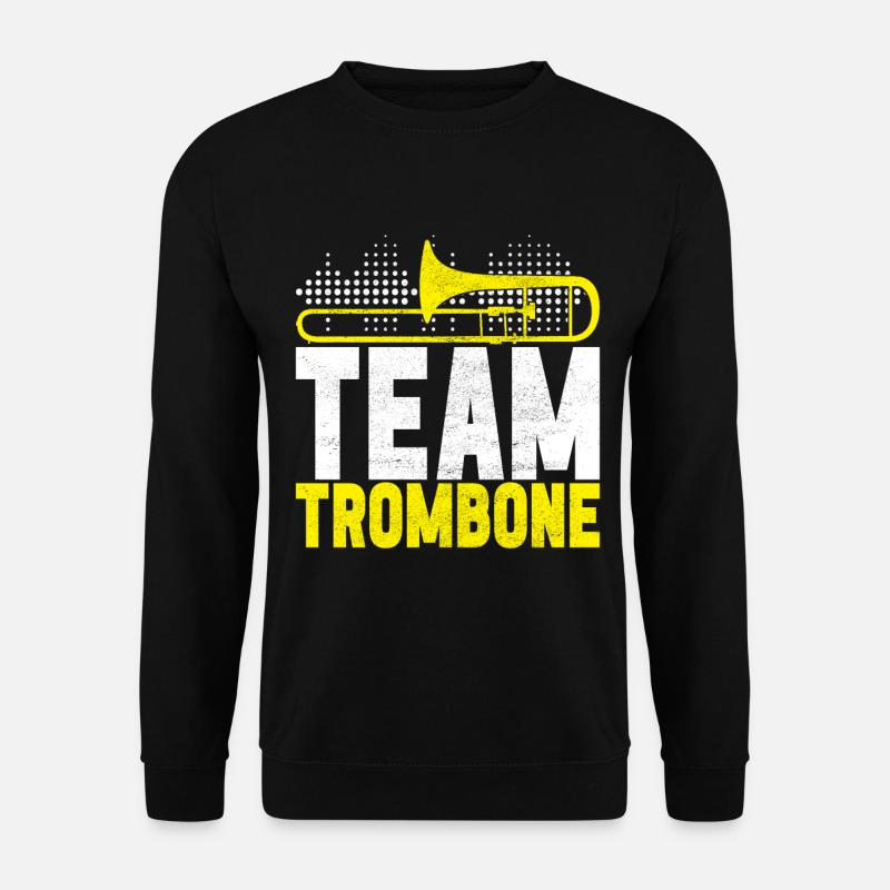 Posaune Trombone - Unisex Pullover - Schwarz
