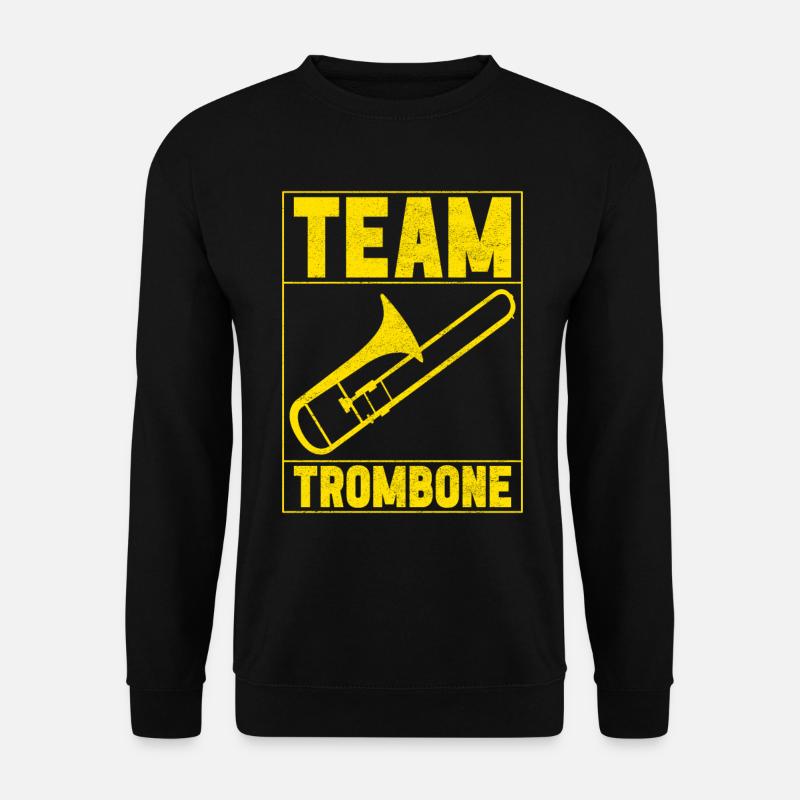 Posaune Trombone - Unisex Pullover - Schwarz