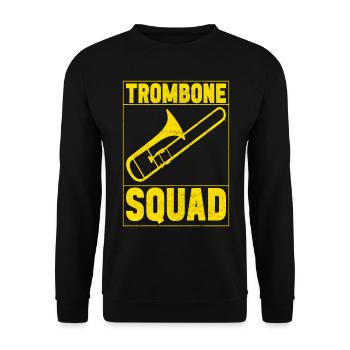 Posaune Trombone - Sweat-shirt Unisexe - noir - Devant - Alina (178cm) & Michal (187cm)