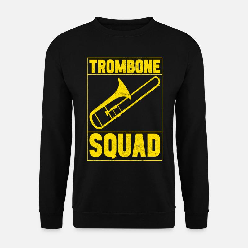 Posaune Trombone - Unisex Pullover - Schwarz