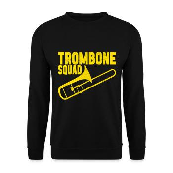 Posaune Trombone - Sweat-shirt Unisexe - noir - Devant - Alina (178cm) & Michal (187cm)