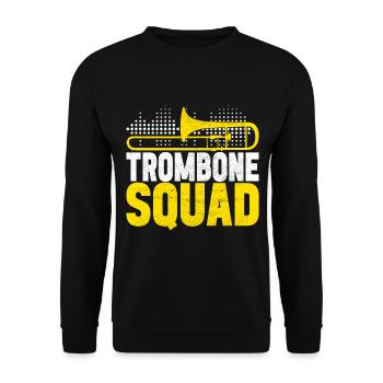 Posaune Trombone - Sweat-shirt Unisexe - noir - Devant - Alina (178cm) & Michal (187cm)