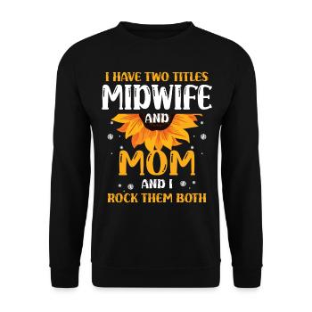 Doula Hebammenwesen Geburt Geburt Schwangerschaft - Unisex Pullover - Schwarz - Vorne - Alina (178cm) & Michal (187cm)
