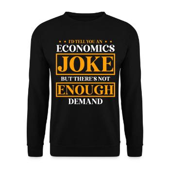 Ökonom Beruf Beruf Wirtschaftslehrer Ökonomie - Unisex Pullover - Schwarz - Vorne - Alina (178cm) & Michal (187cm)