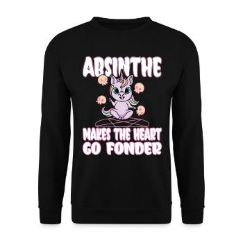 Satan Beelzebub Teufel Gothic Pentagram Mystisch - Unisex Pullover - Schwarz - Vorne - Alina (178cm) & Michal (187cm)