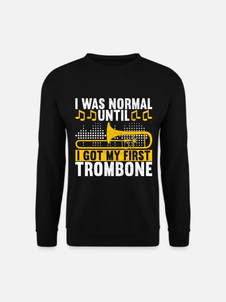 Posaune Trombone - Unisex Pullover - Schwarz
