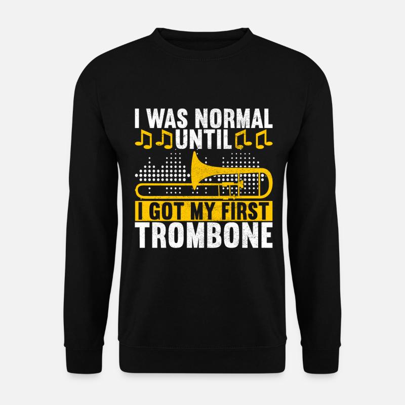 Posaune Trombone - Unisex Pullover - Schwarz