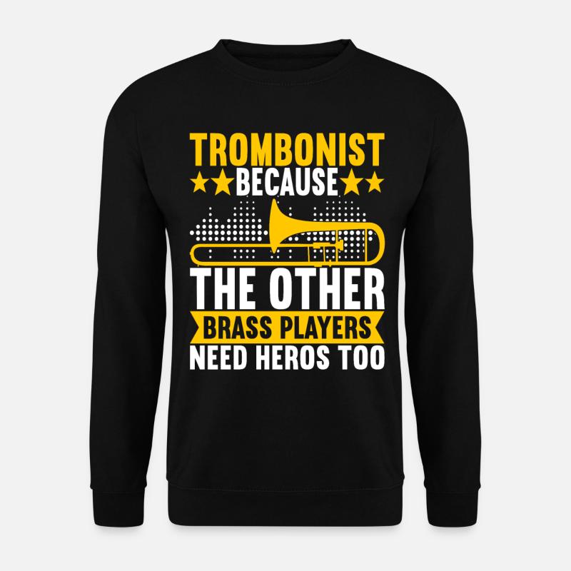 Posaune Trombone - Unisex Sweatshirt - black