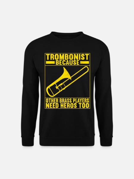 Posaune Trombone - Unisex Sweatshirt - black