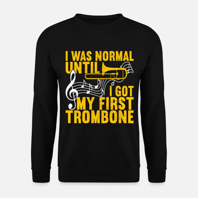 Posaune Trombone - Unisex Pullover - Schwarz