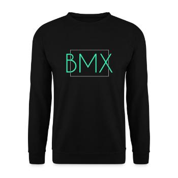 Bmx lettering - Unisex Sweatshirt - black - Front - Alina (178cm) & Michal (187cm)