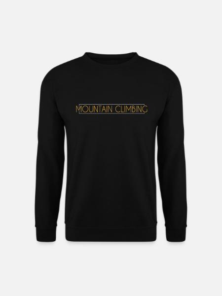 Mountaineering lettering - Unisex Sweatshirt - black
