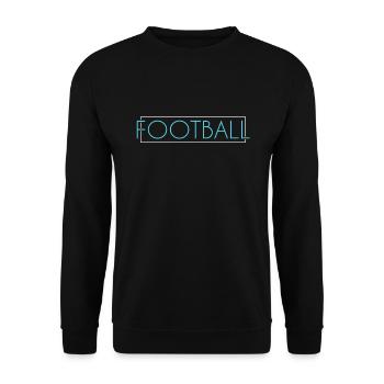 Rugby Football lettering - Unisex Sweatshirt - black - Front - Alina (178cm) & Michal (187cm)