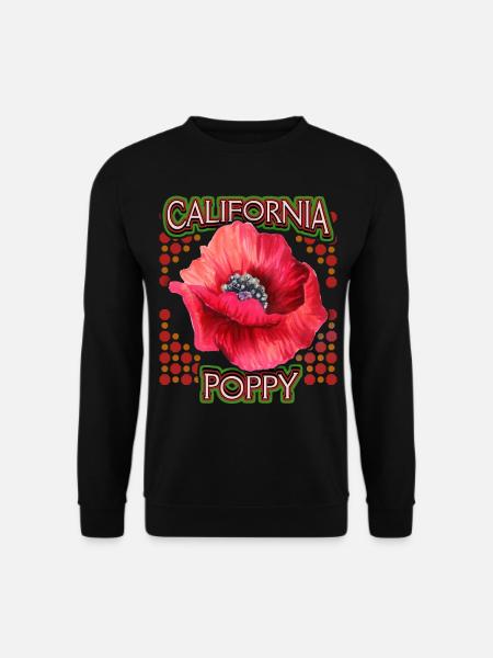 Poppy, California Poppy, California Poppy - Unisex Sweatshirt - black