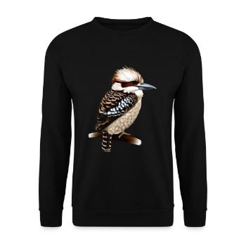 Kookaburra sucré - Sweat-shirt Unisexe - noir - Devant - Alina (178cm) & Michal (187cm)