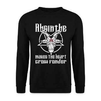 Satan Beelzebub Teufel Gothic Pentagram Mystisch - Unisex Pullover - Schwarz - Vorne - Alina (178cm) & Michal (187cm)