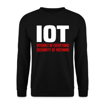 Internet Of Things IOT Programmer Admin IT - Unisex Sweatshirt - black - Front - Alina (178cm) & Michal (187cm)