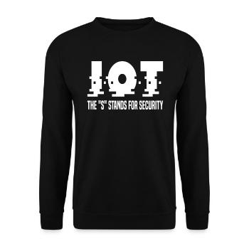 Internet Of Things IOT Programmer Admin IT - Unisex Sweatshirt - black - Front - Alina (178cm) & Michal (187cm)