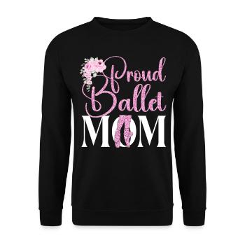 Ballet Dancer Dance Girl Ballerina - Unisex Pullover - Schwarz - Vorne - Alina (178cm) & Michal (187cm)
