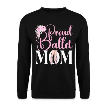 Ballet Dancer Dance Girl Ballerina - Unisex Pullover - Schwarz - Vorne - Alina (178cm) & Michal (187cm)