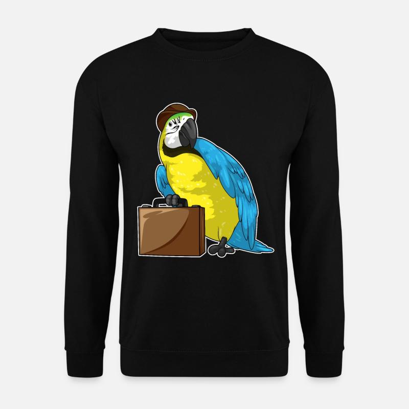 Parrot Entrepreneur Briefcase - Unisex Sweatshirt - black