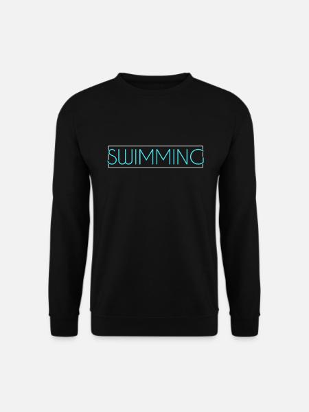 Lettrage de natation - Sweat-shirt Unisexe - noir