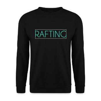Rafting lettering - Unisex Sweatshirt - black - Front - Alina (178cm) & Michal (187cm)