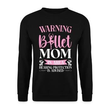 Ballet Dancer Dance Girl Ballerina - Unisex Pullover - Schwarz - Vorne - Alina (178cm) & Michal (187cm)