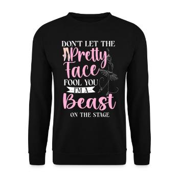 Ballet Danseuse Danse Ballerine - Sweat-shirt Unisexe - noir - Devant - Alina (178cm) & Michal (187cm)