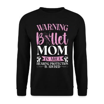 Ballet Dancer Dance Girl Ballerina - Unisex Pullover - Schwarz - Vorne - Alina (178cm) & Michal (187cm)