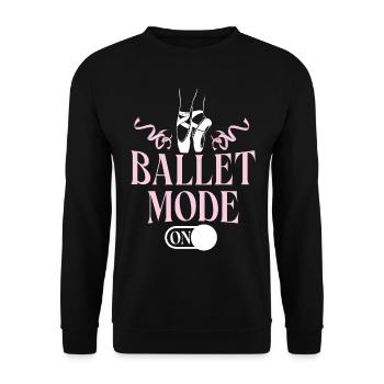 Ballet Dancer Dance Girl Ballerina - Unisex Pullover - Schwarz - Vorne - Alina (178cm) & Michal (187cm)