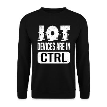 Internet Of Things IOT Programmer Admin IT - Unisex Sweatshirt - black - Front - Alina (178cm) & Michal (187cm)
