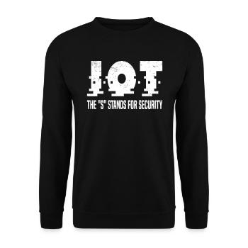 Internet Of Things IOT Programmer Admin IT - Unisex Sweatshirt - black - Front - Alina (178cm) & Michal (187cm)