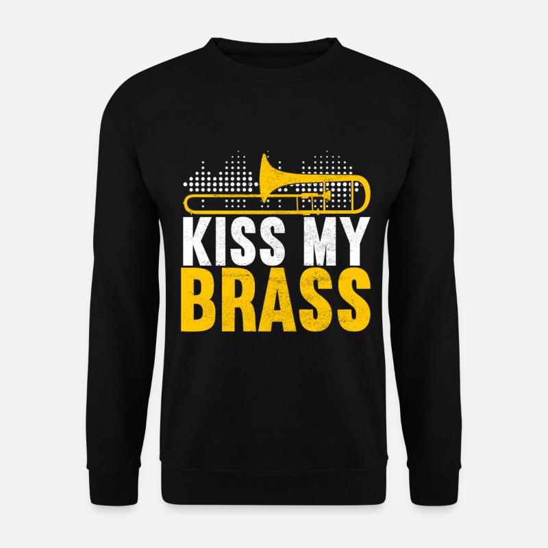 Posaune Trombone - Unisex Pullover - Schwarz