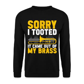Posaune Trombone - Sweat-shirt Unisexe - noir - Devant - Alina (178cm) & Michal (187cm)