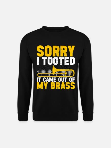 Posaune Trombone - Sweat-shirt Unisexe - noir