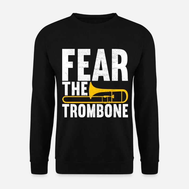 Posaune Trombone - Unisex Pullover - Schwarz