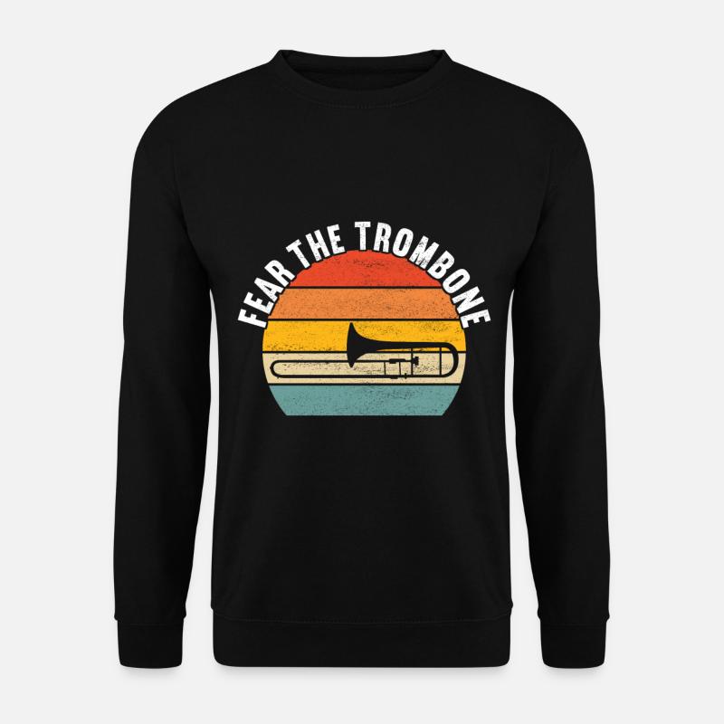 Posaune Trombone - Unisex Pullover - Schwarz