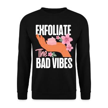 Soins de la peau d’esthéticienne agréée mignonne - Sweat-shirt Unisexe - noir - Devant - Alina (178cm) & Michal (187cm)