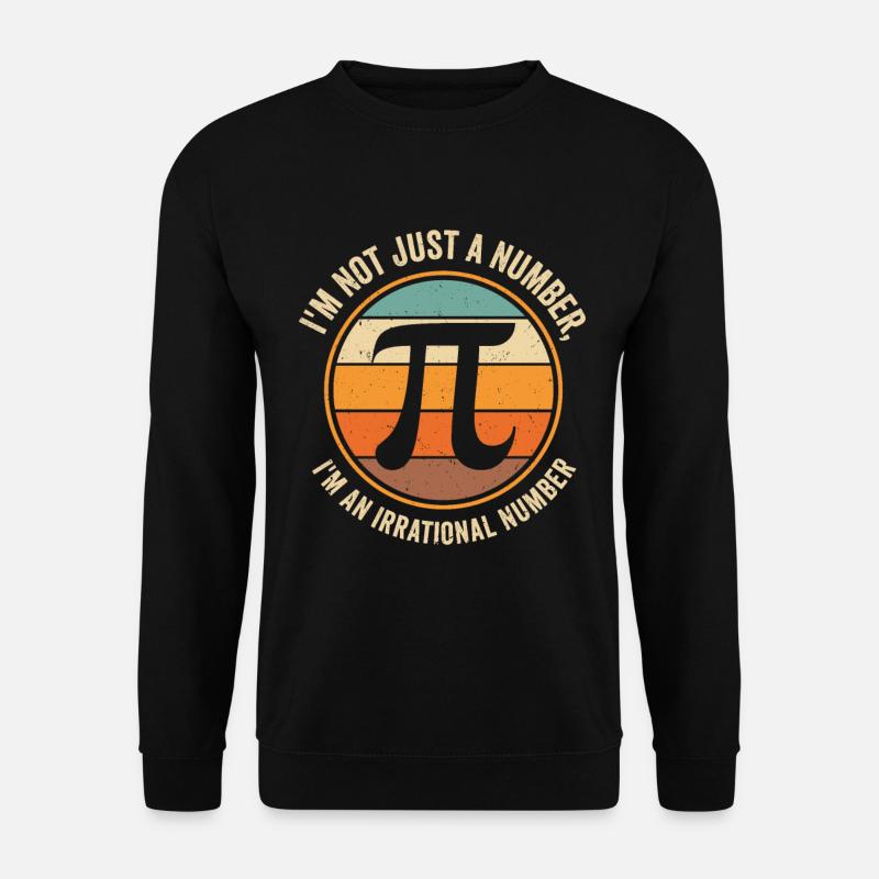 Pi Day Retro Mathematics Pi Symbol Math Number - Unisex Sweatshirt - black